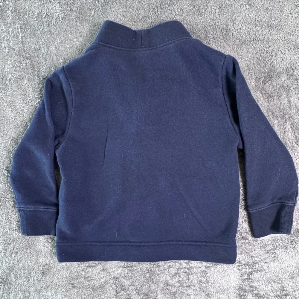 Baby Gap Toddler Boys Navy Blue‎ Shawl Collar Button Front Cardigan Sweater 2T